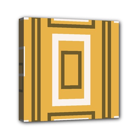 Abstract Pattern Geometric Backgrounds   Mini Canvas 6  X 6  (stretched) by Eskimos