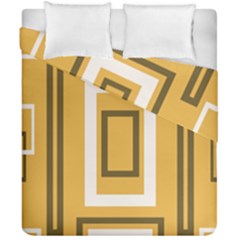 Abstract Pattern Geometric Backgrounds   Duvet Cover Double Side (california King Size) by Eskimos