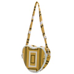 Abstract Pattern Geometric Backgrounds   Heart Shoulder Bag by Eskimos