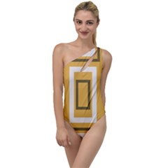 Abstract Pattern Geometric Backgrounds   To One Side Swimsuit by Eskimos