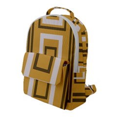 Abstract Pattern Geometric Backgrounds   Flap Pocket Backpack (large) by Eskimos