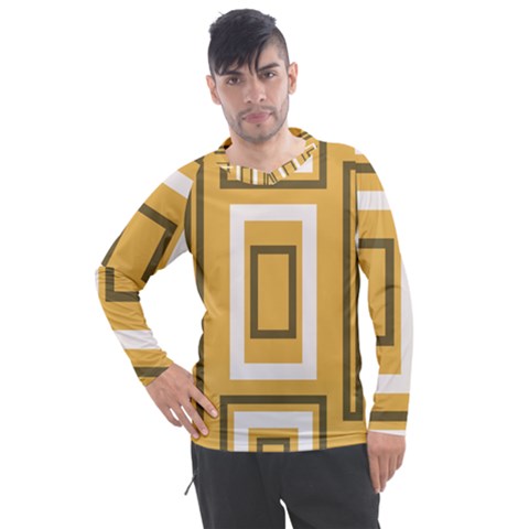 Abstract Pattern Geometric Backgrounds   Men s Pique Long Sleeve Tee by Eskimos