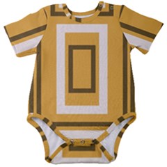 Abstract Pattern Geometric Backgrounds   Baby Short Sleeve Onesie Bodysuit by Eskimos