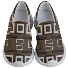 Abstract Pattern Geometric Backgrounds   Kids Lightweight Slip Ons by Eskimos