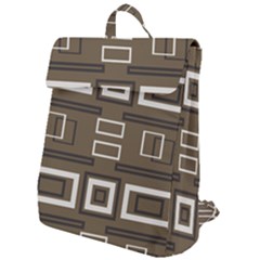 Abstract Pattern Geometric Backgrounds   Flap Top Backpack by Eskimos