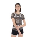 Abstract pattern geometric backgrounds   Back Cut Out Sport Tee View2