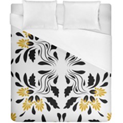 Folk Flowers Print Floral Pattern Ethnic Art Duvet Cover (california King Size) by Eskimos