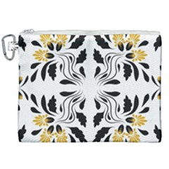 Folk Flowers Print Floral Pattern Ethnic Art Canvas Cosmetic Bag (xxl) by Eskimos