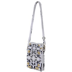 Folk Flowers Print Floral Pattern Ethnic Art Multi Function Travel Bag by Eskimos