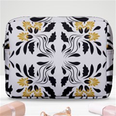 Folk Flowers Print Floral Pattern Ethnic Art Make Up Pouch (large) by Eskimos