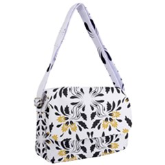 Folk Flowers Print Floral Pattern Ethnic Art Courier Bag by Eskimos