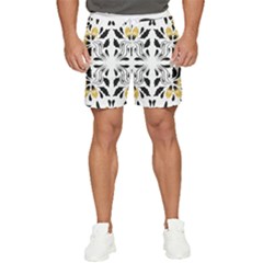 Folk Flowers Print Floral Pattern Ethnic Art Men s Runner Shorts