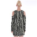 Abstract Light Games 9 Kiran Fa457 Velvet Long Sleeve Shoulder Cutout Dress View2