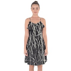 Abstract Light Games 9 Kiran Fa457 Ruffle Detail Chiffon Dress by DimitriosArt