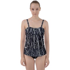 Abstract Light Games 9 Kiran Fa457 Twist Front Tankini Set