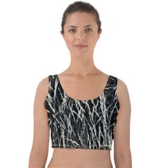 Abstract Light Games 9 Kiran Fa457 Velvet Crop Top by DimitriosArt