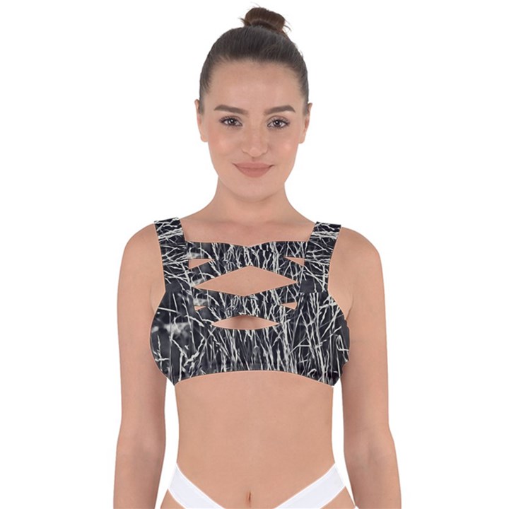 Abstract Light Games 9 Kiran Fa457 Bandaged Up Bikini Top