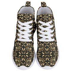 Folk Flowers Print Floral Pattern Ethnic Art Women s Lightweight High Top Sneakers by Eskimos