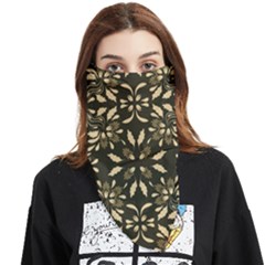 Folk Flowers Print Floral Pattern Ethnic Art Face Covering Bandana (triangle) by Eskimos