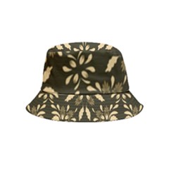 Folk Flowers Print Floral Pattern Ethnic Art Bucket Hat (kids) by Eskimos