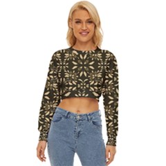 Folk Flowers Print Floral Pattern Ethnic Art Lightweight Long Sleeve Sweatshirt