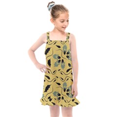 Folk Flowers Print Floral Pattern Ethnic Art Kids  Overall Dress by Eskimos