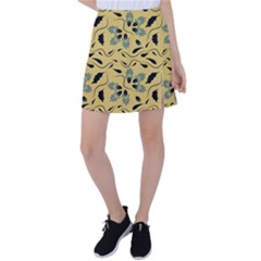 Folk Flowers Print Floral Pattern Ethnic Art Tennis Skirt by Eskimos