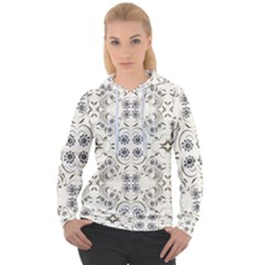 Folk Flowers Print Floral Pattern Ethnic Art Women s Overhead Hoodie by Eskimos