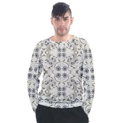 Folk Flowers Print Floral Pattern Ethnic Art Men s Long Sleeve Raglan Tee