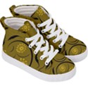 Folk flowers print Floral pattern Ethnic art Kids  Hi-Top Skate Sneakers View3