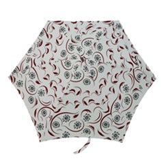 Folk Flowers Print Floral Pattern Ethnic Art Mini Folding Umbrellas by Eskimos