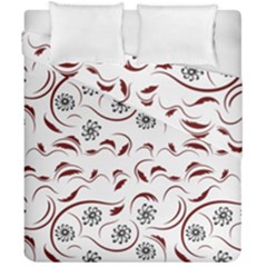 Folk Flowers Print Floral Pattern Ethnic Art Duvet Cover Double Side (california King Size) by Eskimos