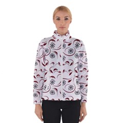 Folk Flowers Print Floral Pattern Ethnic Art Women s Bomber Jacket by Eskimos