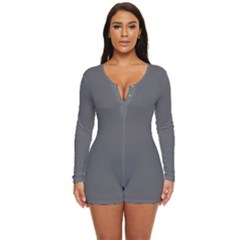 Poppy Seed Long Sleeve Boyleg Swimsuit