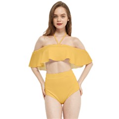 Daffodil Halter Flowy Bikini Set 