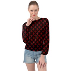 Cool Canada Souvenir Banded Bottom Chiffon Top