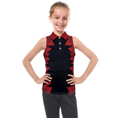 Kids  Canada Maple Leaf Shirt Sleeveless Polo Tee