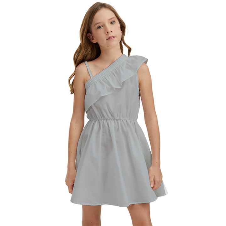 Northern Droplet Kids  One Shoulder Party Dress