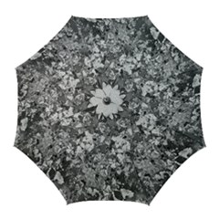 Black And White Debris Texture Print Golf Umbrellas by dflcprintsclothing