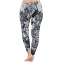 Black And White Debris Texture Print Classic Winter Leggings View4