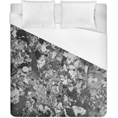 Black And White Debris Texture Print Duvet Cover (california King Size) by dflcprintsclothing