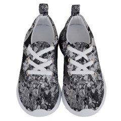 Black And White Debris Texture Print Running Shoes by dflcprintsclothing