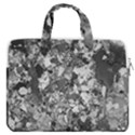 Black And White Debris Texture Print MacBook Pro13  Double Pocket Laptop Bag View1