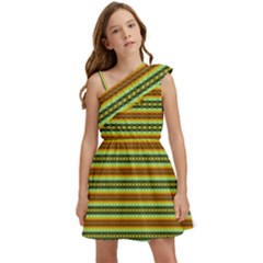 Free Flow Kids  One Shoulder Party Dress