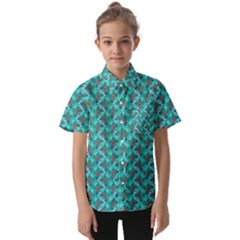 Digital Illusion Kids  Short Sleeve Shirt