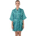 Digital Illusion Half Sleeve Satin Kimono  View1