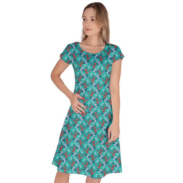 Digital Illusion Classic Short Sleeve Dress