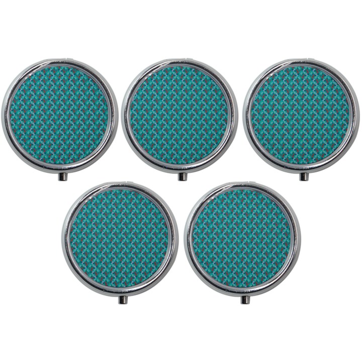 Digital Illusion Mini Round Pill Box (Pack of 5)