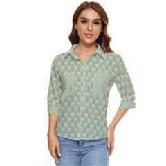 Fresh Scent Women s Quarter Sleeve Pocket Shirt