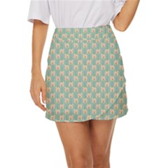 Fresh Scent Mini Front Wrap Skirt by Sparkle